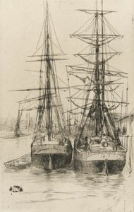 Deux Navires, 1875 - James Abbott McNeill Whistler
